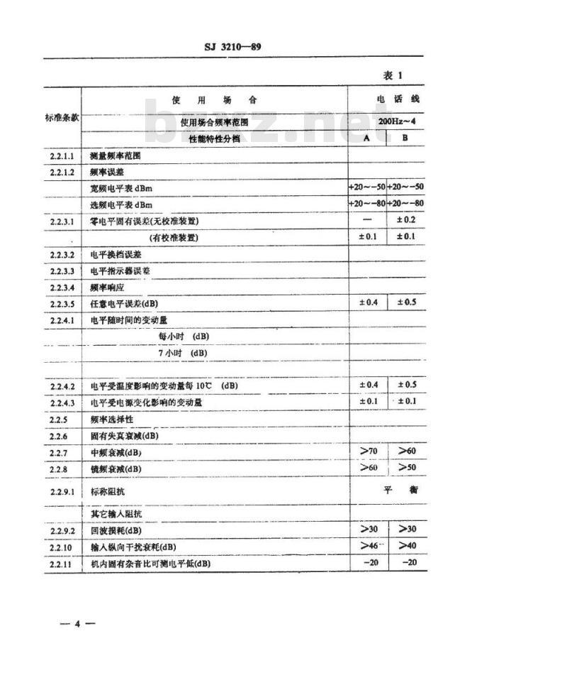 SJ 3210-1989 电平表通用技术条件
