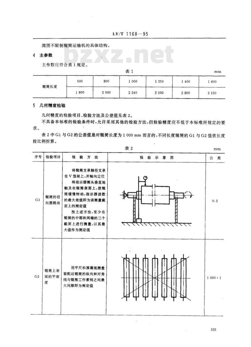 LY/T 1168-1995 辊筒运输机