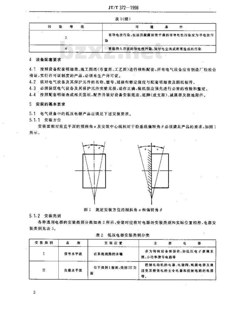 JT/T 372-1998 港口装卸机械电气设备安装规范