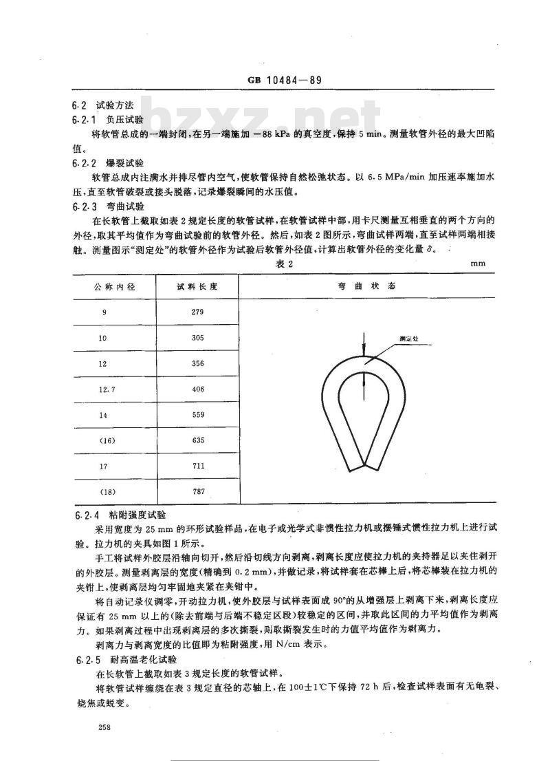 GB 10484-1989 汽车真空制动软管总成