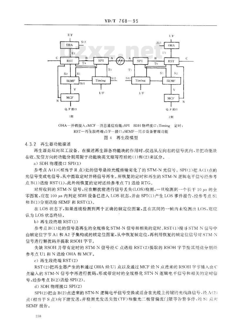 YD/T 768-1995 同步数字系列光缆数字线路系统技术要求