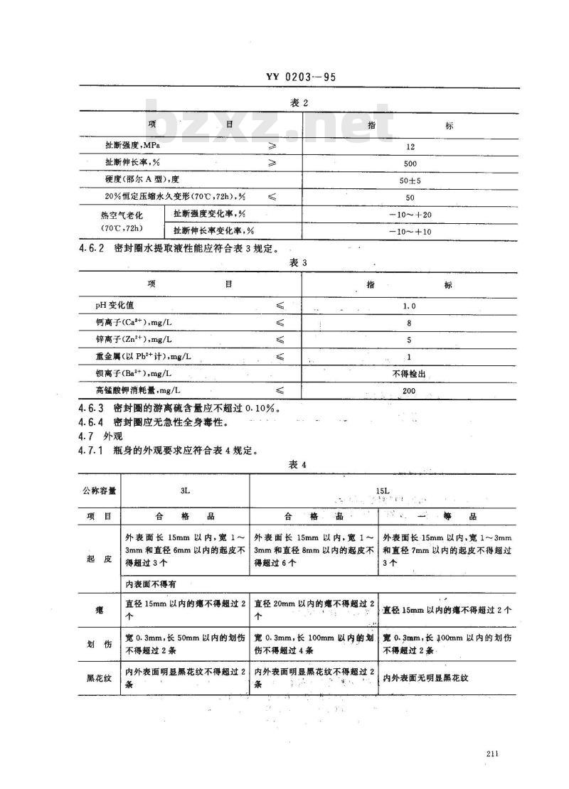YY 0203-1995 药用铝瓶