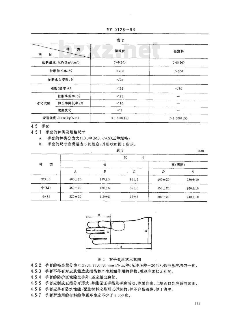 YY 0128-1993 医用X射线防护装置及用具