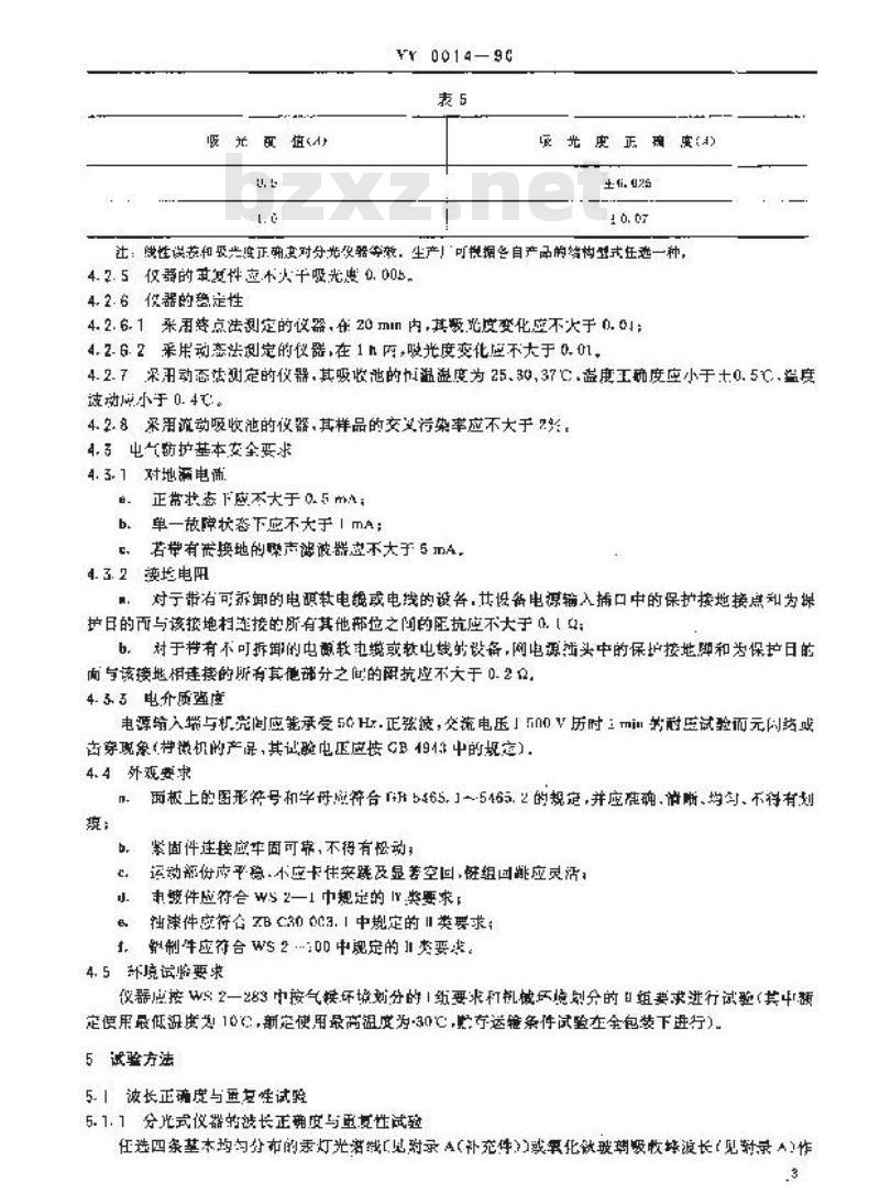 YY 0014-1990 生化分析仪