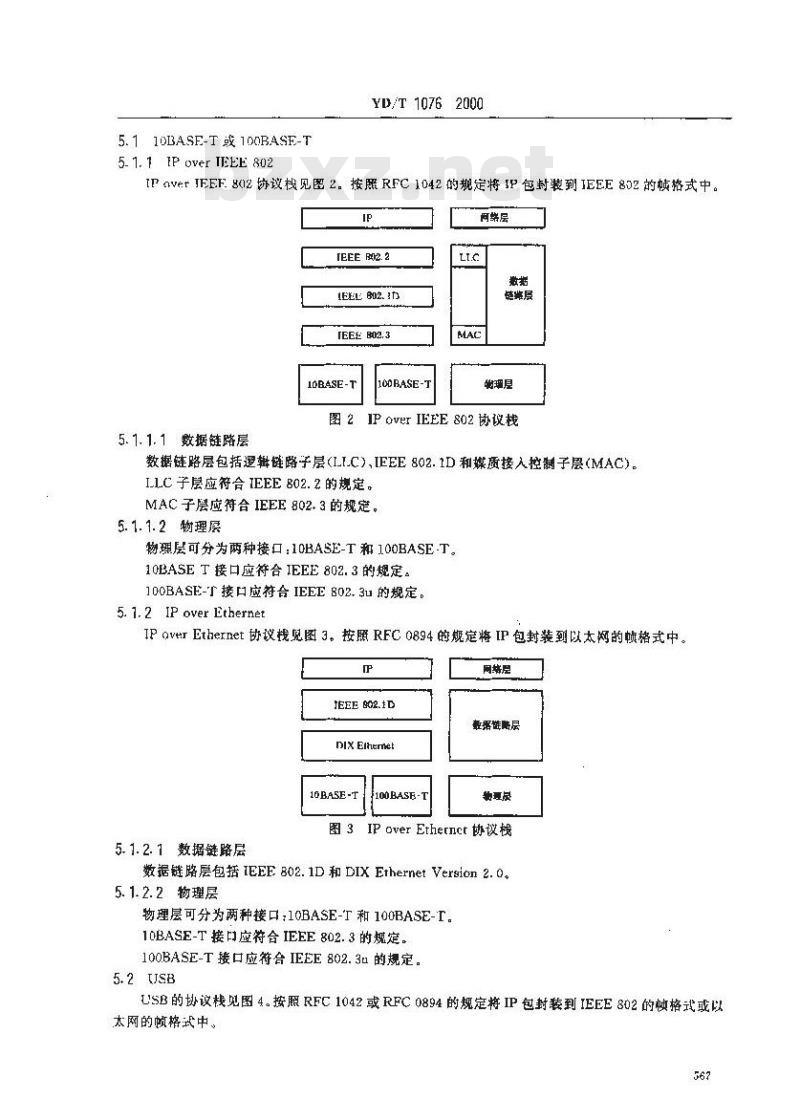 YD/T 1076-2000 接入网技术要求——电缆调制解调器(CM)
