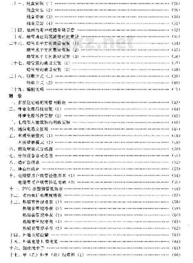 YD 5010-1995 城市居住区建筑电话通信设计安装图集