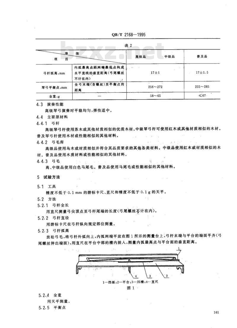 QB/T 2168-1995 4/4小提琴弓