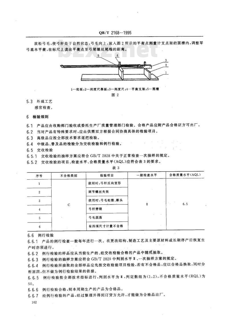 QB/T 2168-1995 4/4小提琴弓