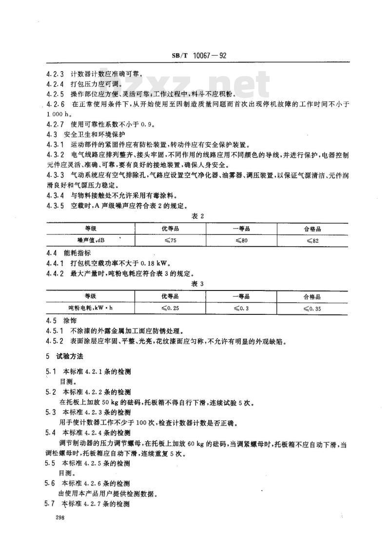 SB/T 10067-1992 螺旋打包机