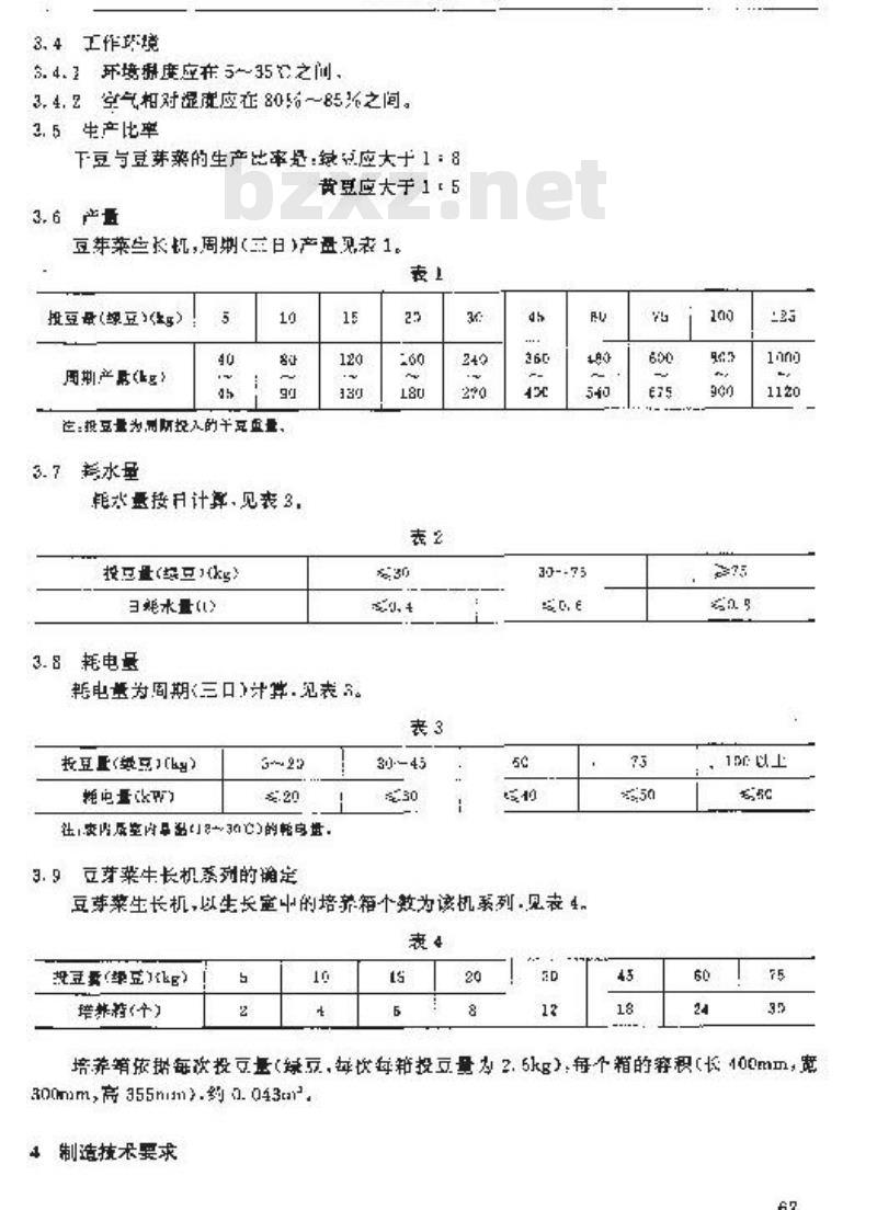 SB/T 10065-1992 豆芽菜生长机技术条件