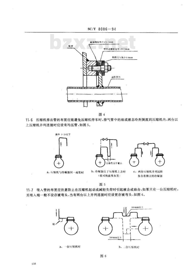 SC/T 8086-1994 渔船制冷机组安装技术要求