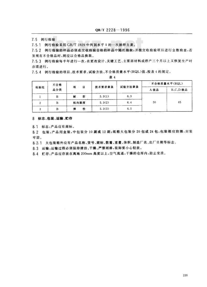 QB/T 2228-1996 扑克牌