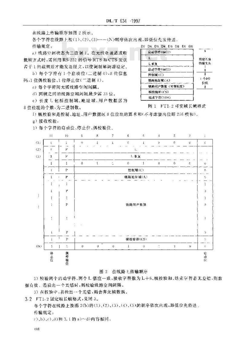 DL/T 634-1997 远动设备及系统 第5部分 传输规约 第101篇 基本远动任务配套标准