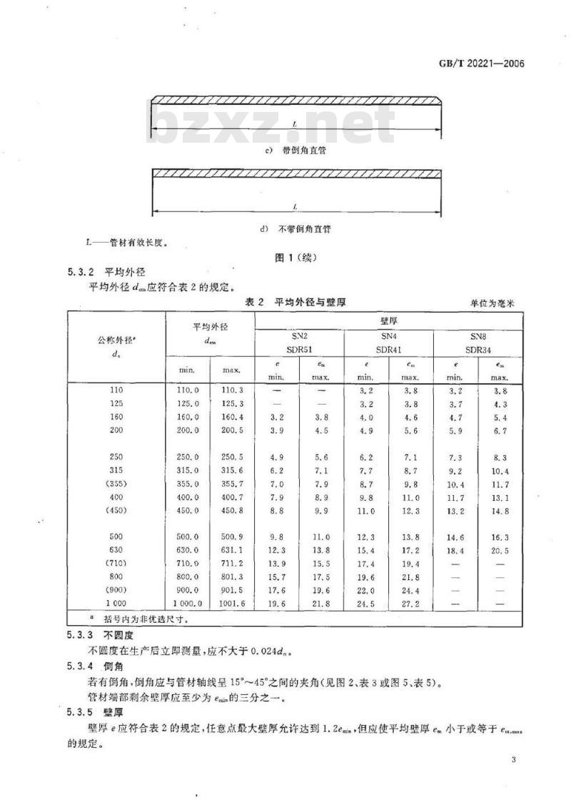 GB/T 20221-2006 无压埋地排污、排水用硬聚氯乙烯(PVC-U)管材