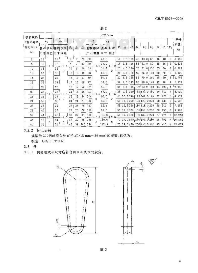 GB/T 5973-2006 钢丝绳用楔形接头
