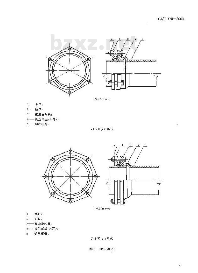CJ/T 178-2003 建筑排水用柔性接口承插式铸铁管及管件