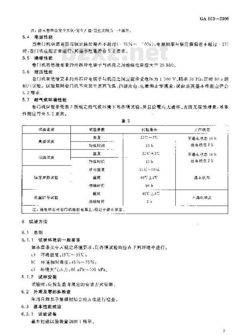 GA 603-2006 防火卷帘用卷门机