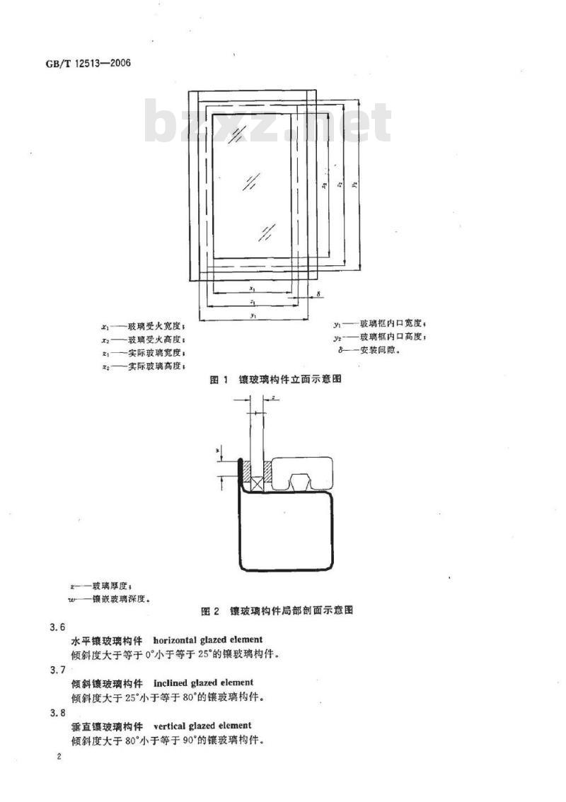 GB/T 12513-2006 镶玻璃构件耐火试验方法