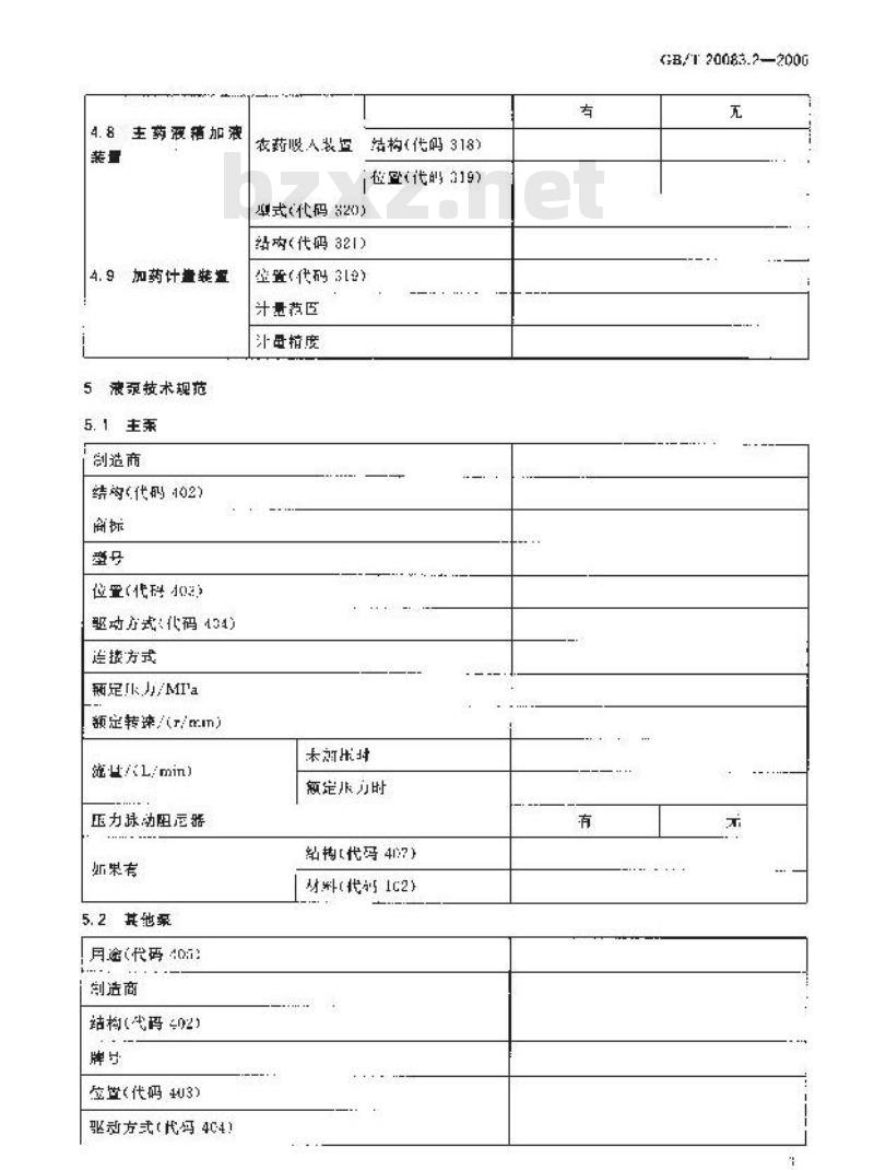 GB/T 20083.2-2006 风送农业喷雾机 数据表 第2部分：零部件技术规范
