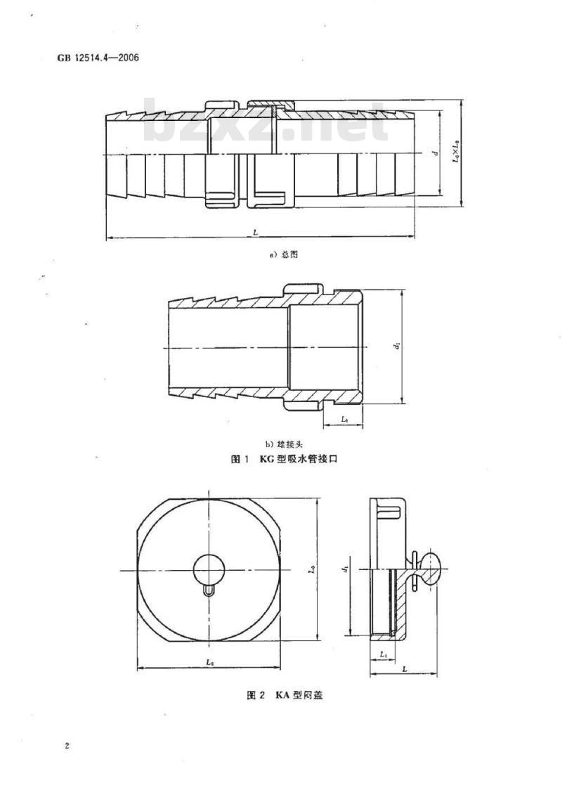 GB 12514.4-2006 消防接口 第4部分：螺纹式消防接口型式和基本参数