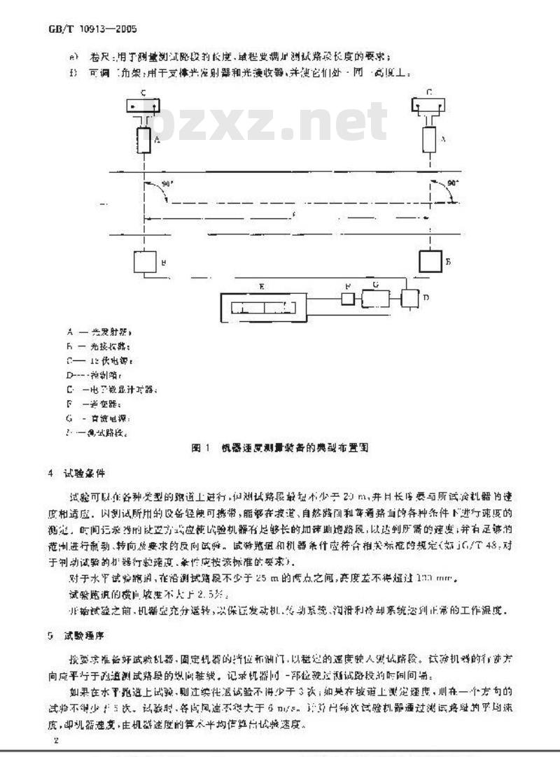 GB/T 10913-2005 土方机械 行驶速度测定