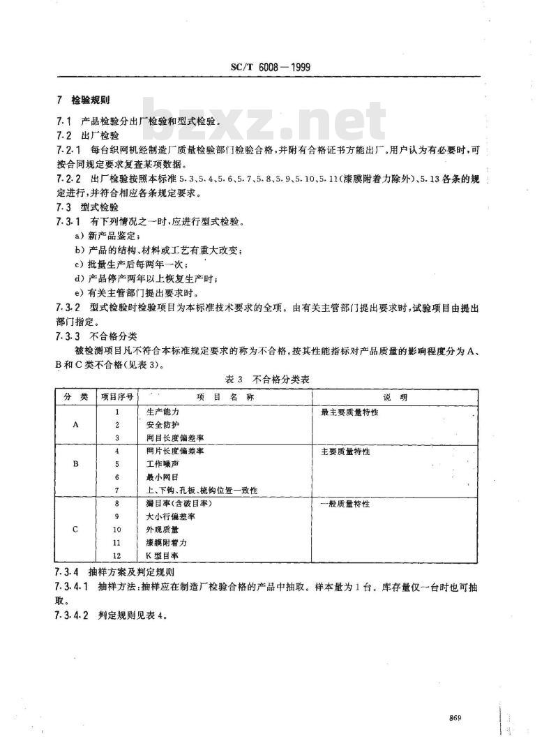 SC/T 6008-1999 双钩型织网机