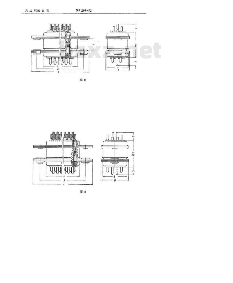 SJ 298-1972 CD1型矩形插头座