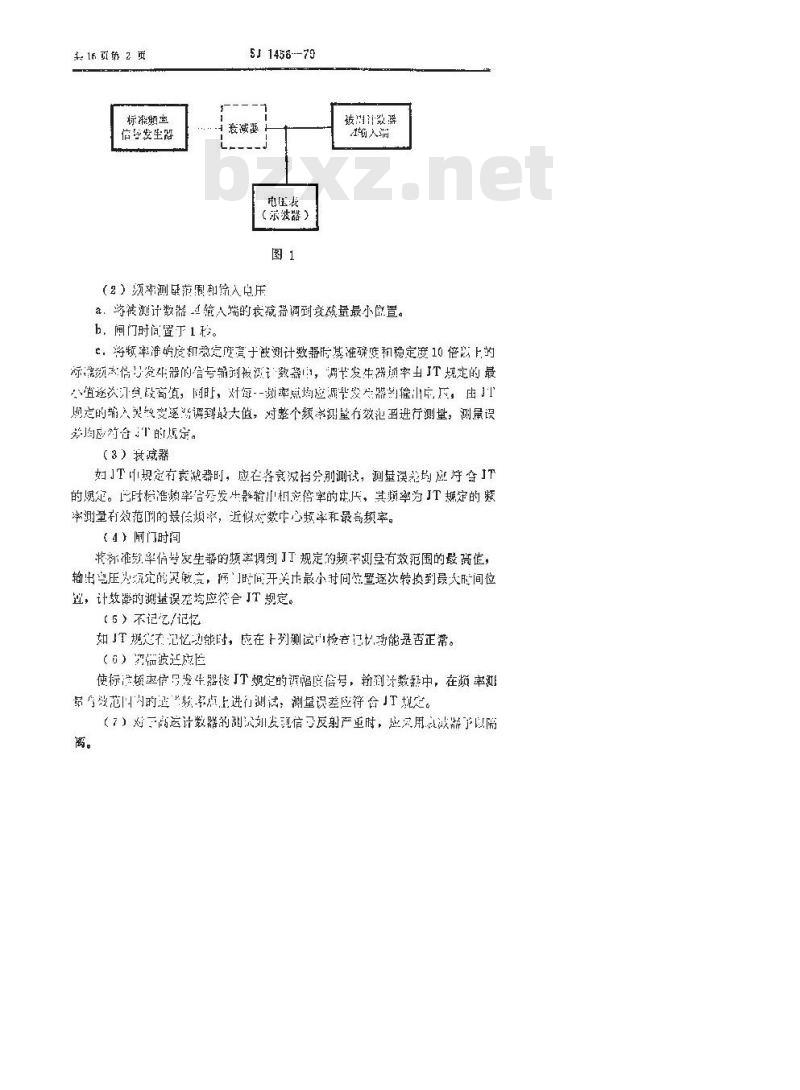 SJ 1458-1979 电子计数器测试方法