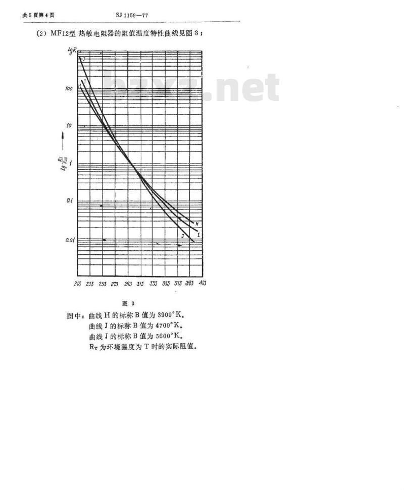 SJ 1159-1977 MF12型普通用负温度系数热敏电阻器