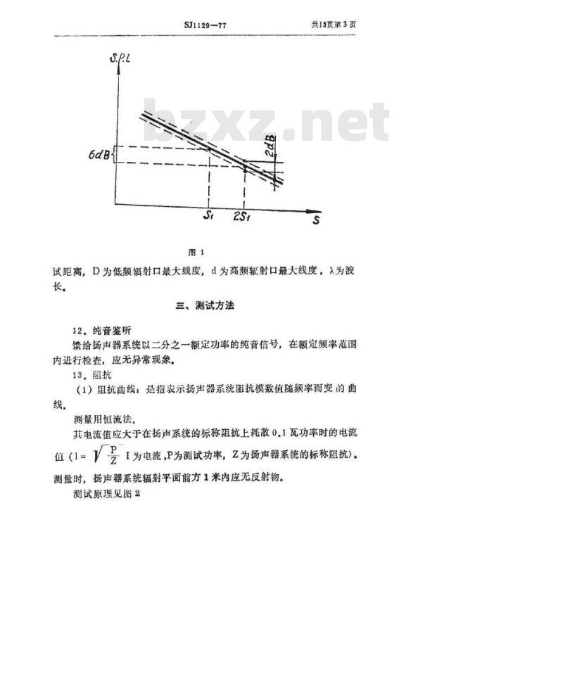 SJ 1129-1977 扬声器系统电声参数测试方法(暂行)