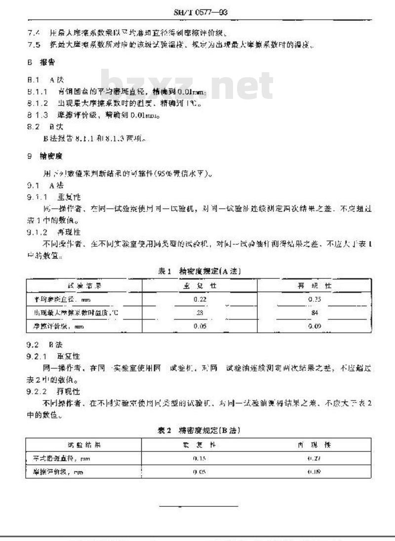 SH/T 0577-1993 铁路柴油机油高温摩擦磨损性能测定法(青铜-钢法)