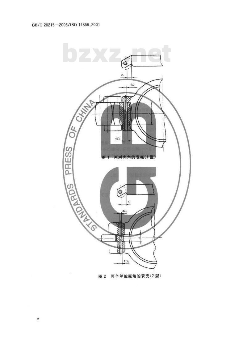 GB/T 20215-2006 计时仪器 手表壳 非弹簧表带栓型连接尺寸
