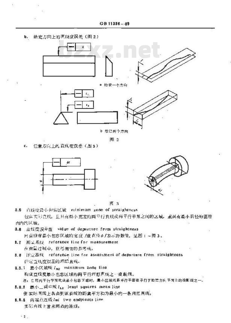 GB/T 11336-1989 直线度误差检测