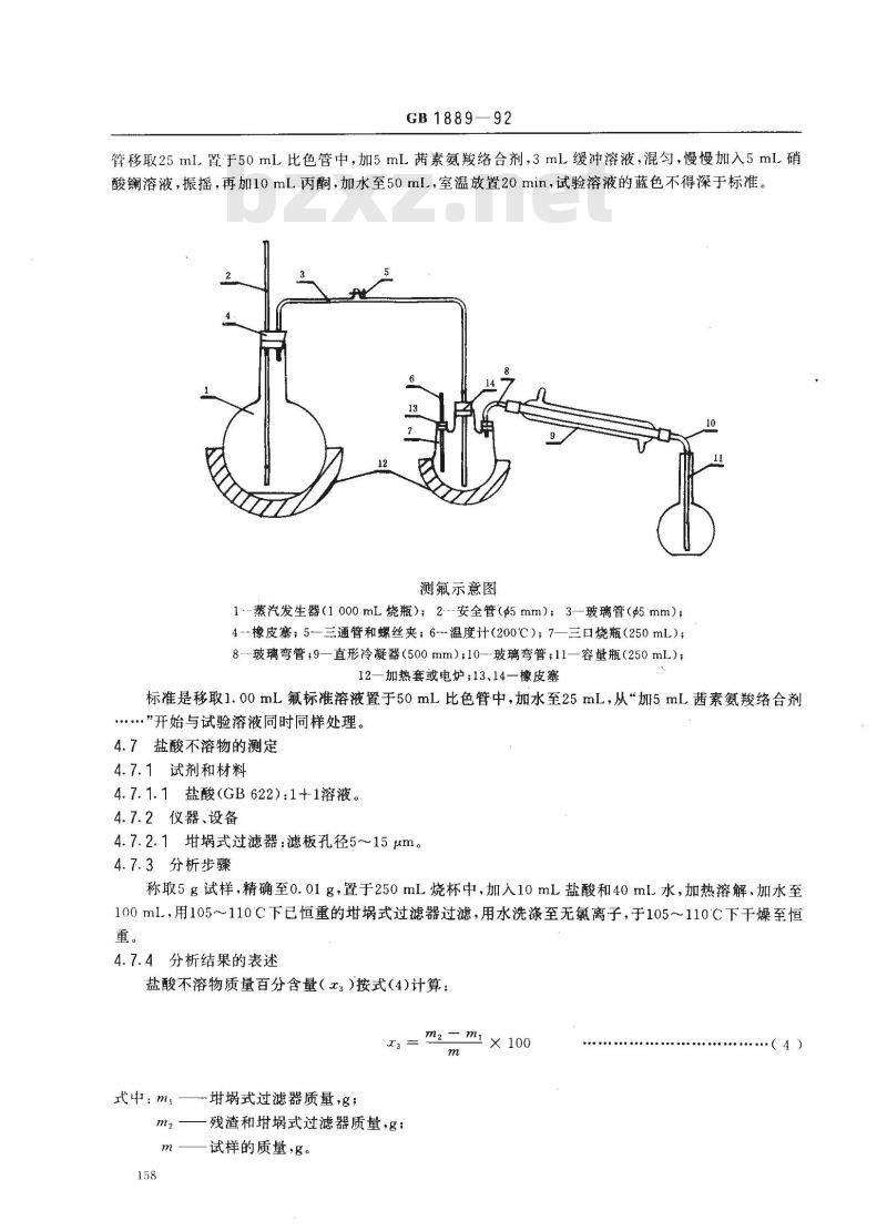 GB 1889-1992 食品添加剂 磷酸氢钙