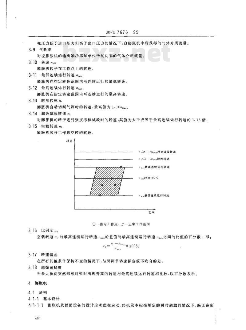 JB/T 7676-1995 能量回收透平膨胀机