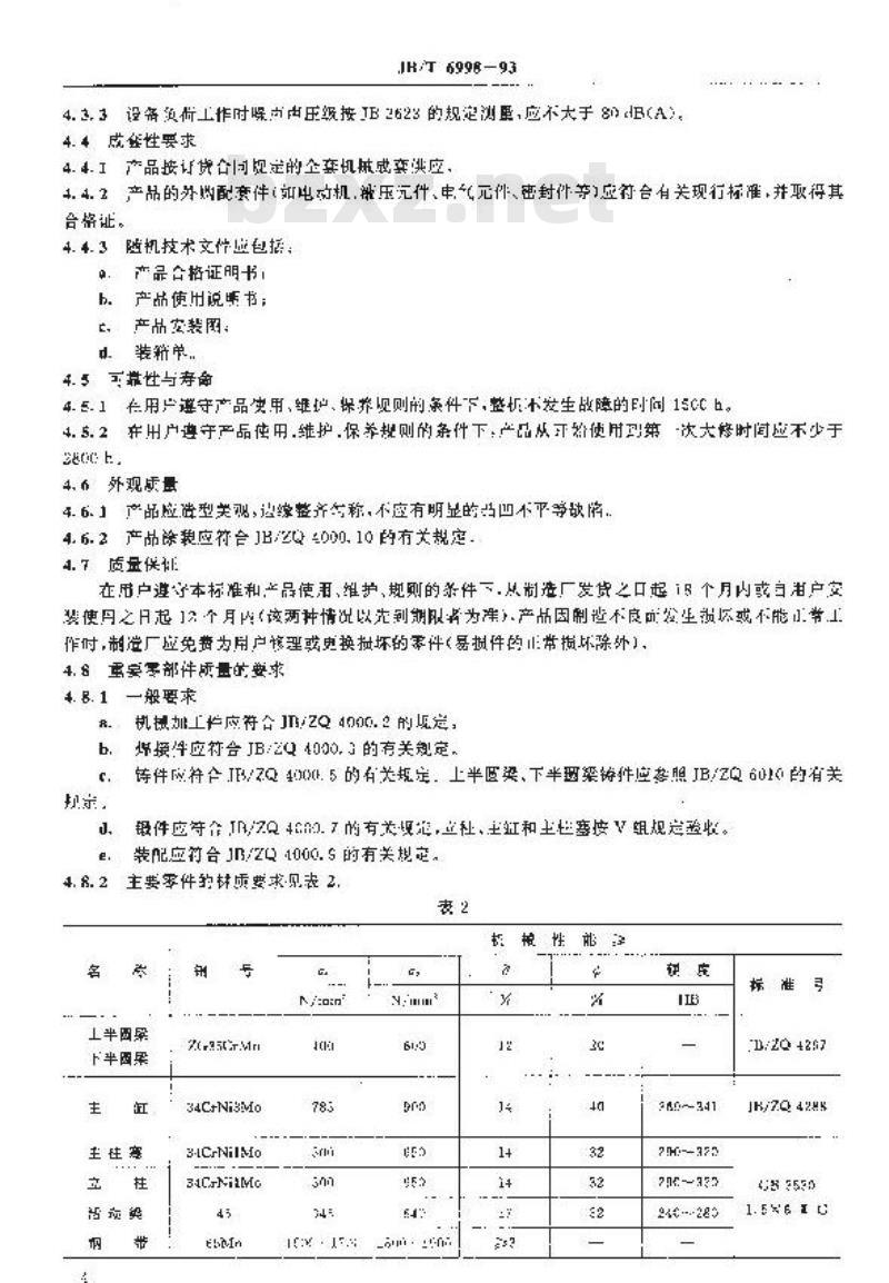 JB/T 6998-1993 25MN金刚石液压机