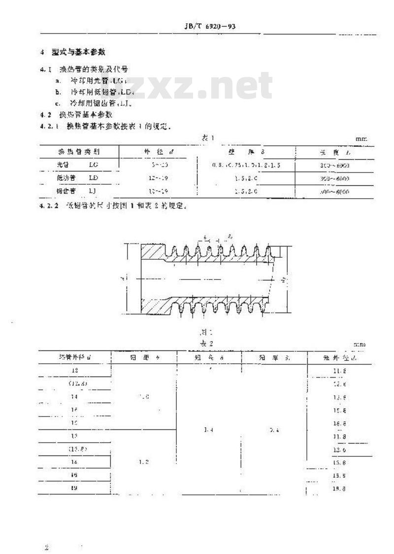 JB/T 6920-1993 管壳式油冷器换热器