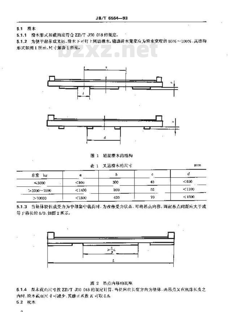 JB/T 6564-1993 出口机床竹胶合板包装箱