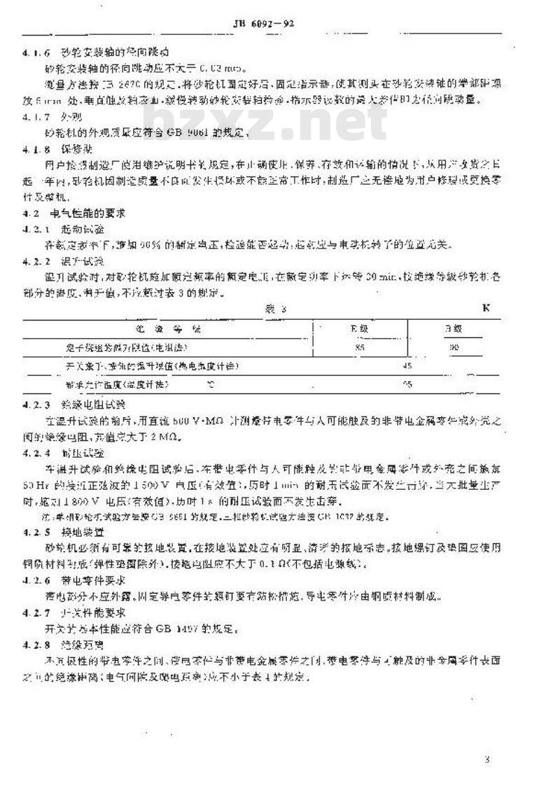 JB/T 6092-1992 轻型台式砂轮机