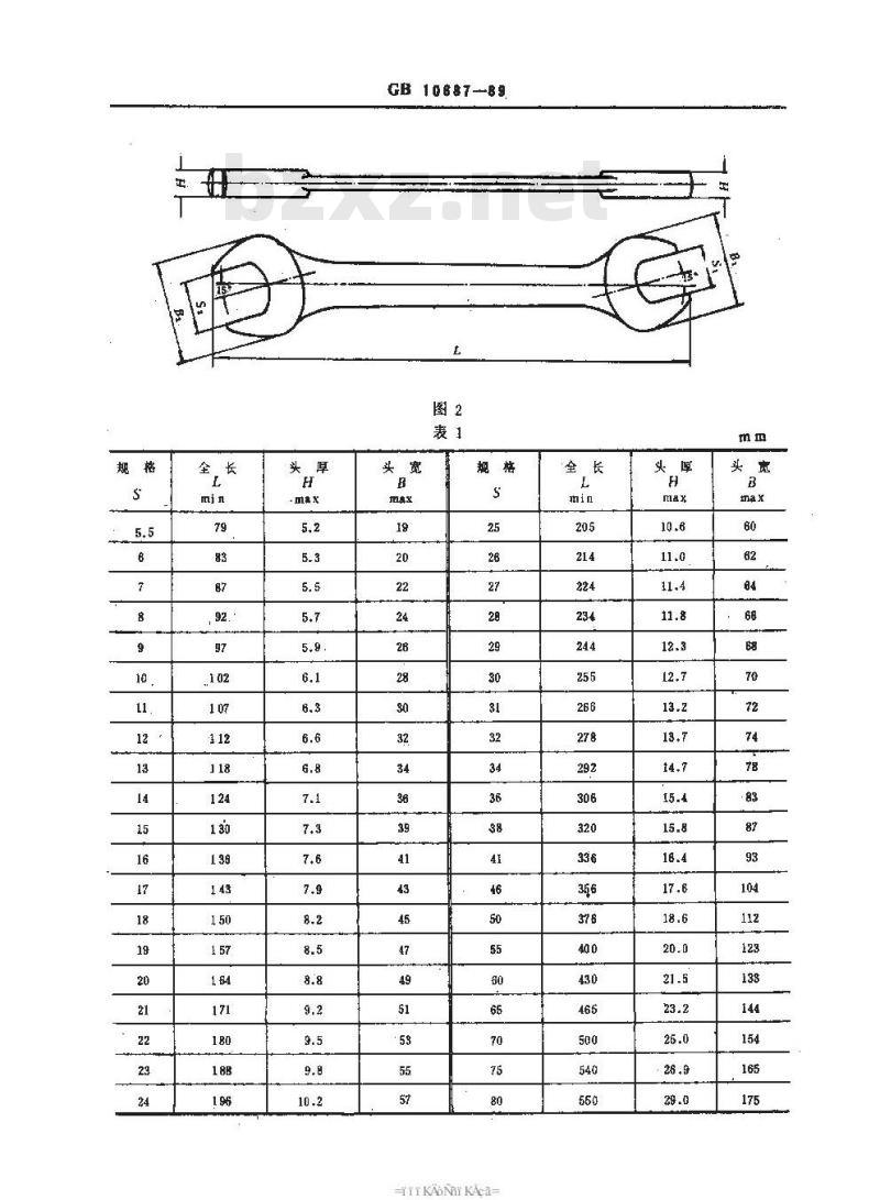QB/T 3866-1999 防爆用呆扳手