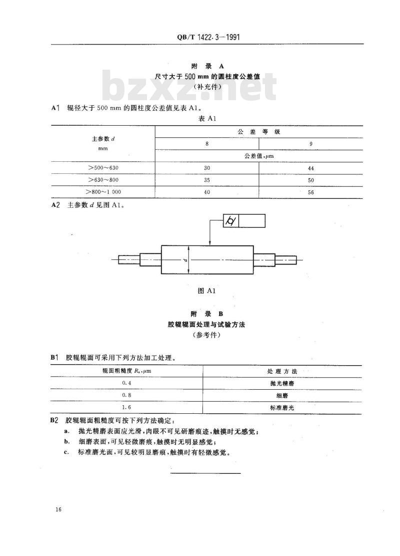 QB/T 1422.3-1991 造纸机械通用部件 普通铸铁辊技术条件