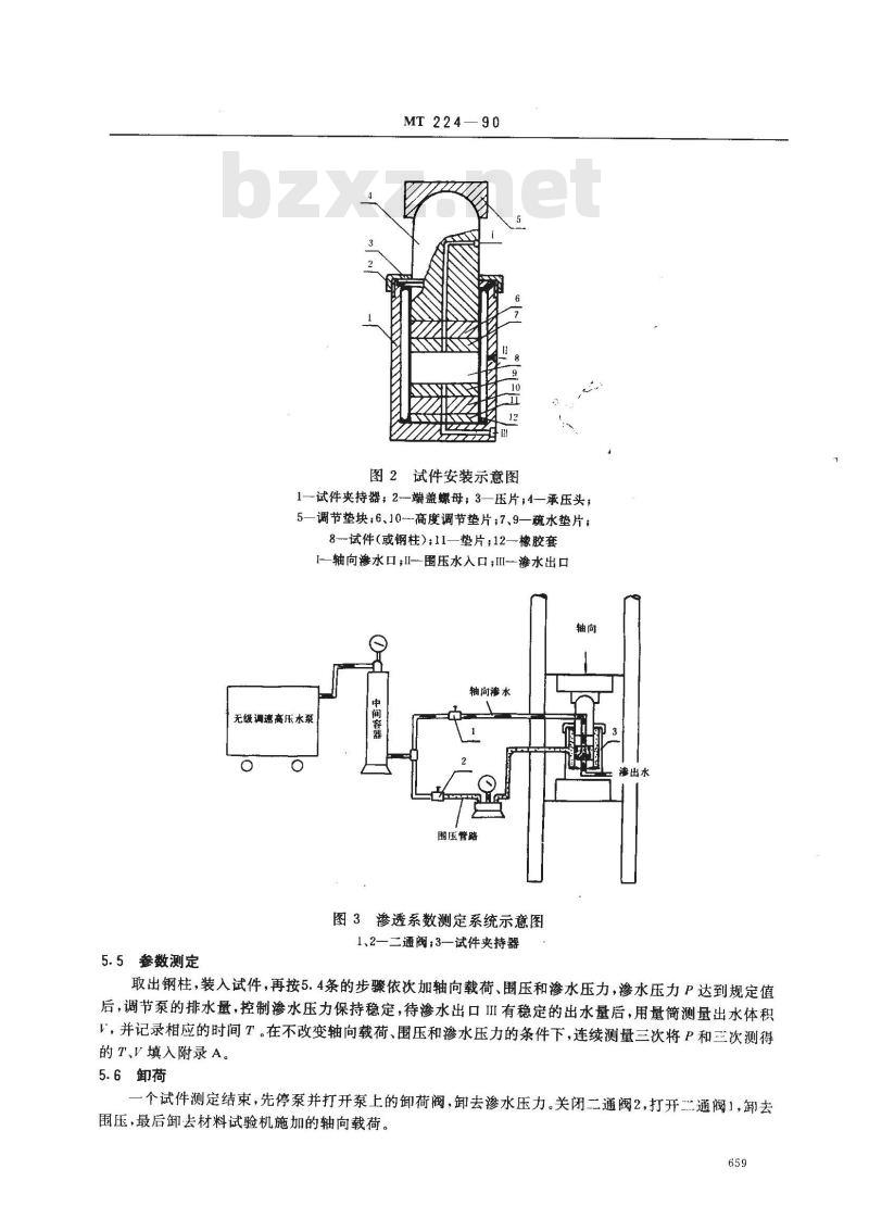 MT 224-1990 煤和岩石渗透系数测定方法