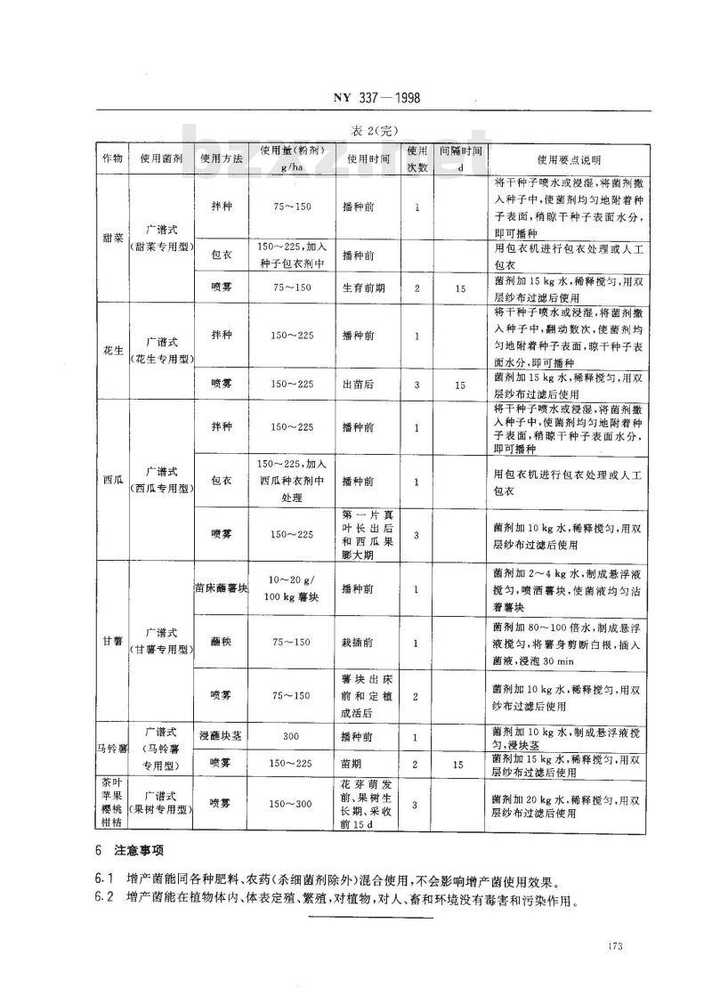NY 337-1998 增产菌作用方法