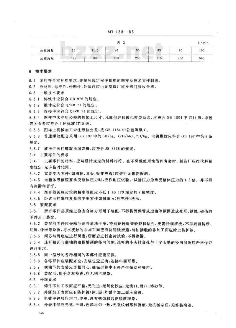 MT 188-1988 煤矿用乳化液泵站