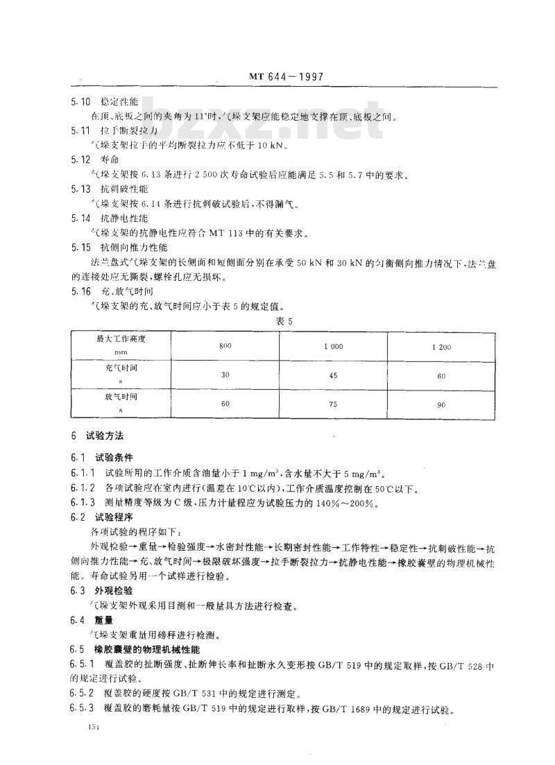 MT 644-1997 气垛支架