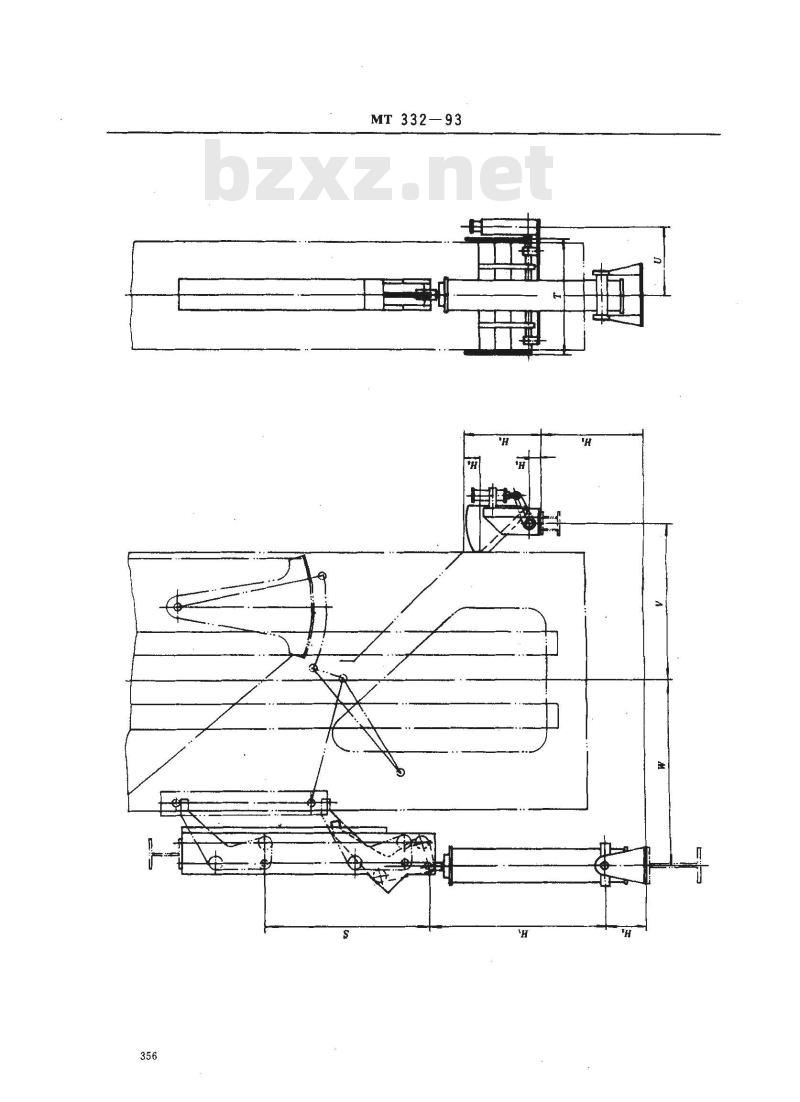 MT 332-1993 XL系列立井大型多绳箕斗卸载设备基本参数