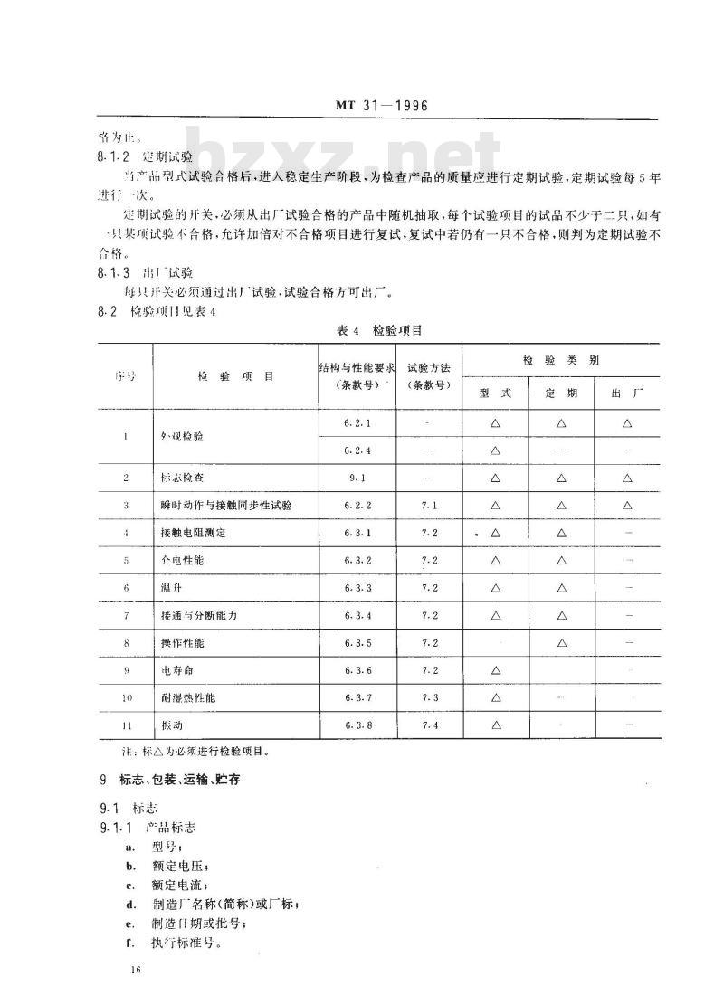 MT 31-1996 煤电钻开关