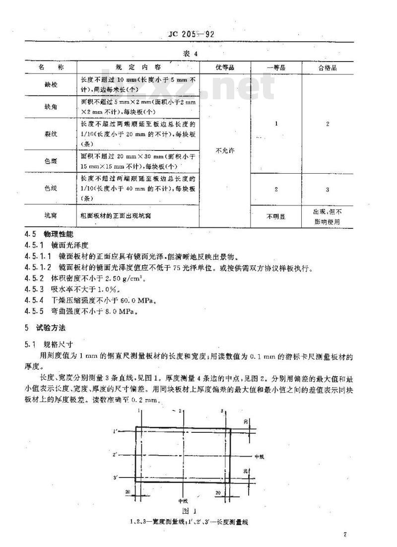 JC 205-1992 天然花岗石建筑板材