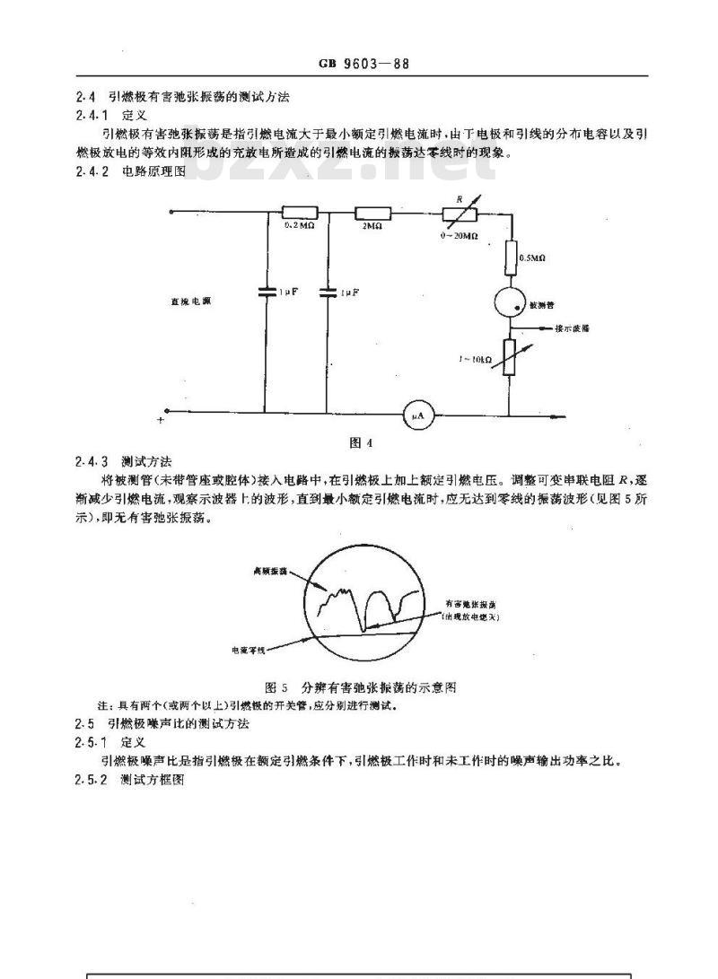 GB/T 9603-1988 充气微波开关管电性能测试方法