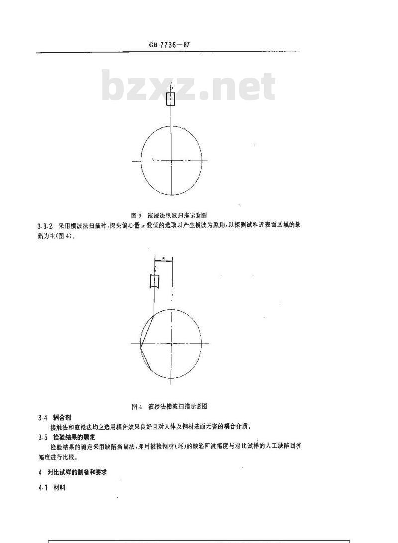 GB/T 7736-1987 钢的低倍组织及缺陷超声波检验法